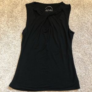 Black Tank with Cross detail